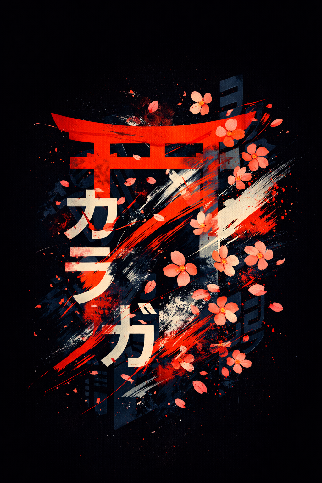 AI-generated kanji style key visual